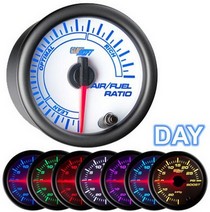 All Cars (Universal), All Jeeps (Universal), All Muscle Cars (Universal), All SUVs (Universal), All Trucks (Universal), All Vans (Universal) Glowshift White 7 Color Air/Fuel Gauge