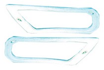 71-72 Mustang Goodmark Lens Gaskets For Parking Light