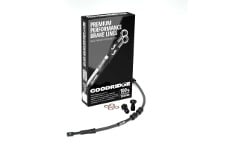 Universal Goodridge GR Powersports SS Brake Line Kits - HD FLHC/FLHCS (w/ABS) +10in Black Brake Line Kit w/Black Fittings