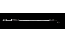 Universal Goodridge GR Powersports Clutch Lines - 60in Universal Clutch Line w/Blk Fittings & Clear Hose - 45 Deg Banjo w/Straight 7/16 UNF