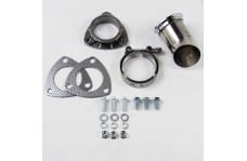 Universal Granatelli Motorsports GMS Exhaust Turn Downs - Granatelli 2.5in 304SS Turn Down w/V-Band & Gaskets