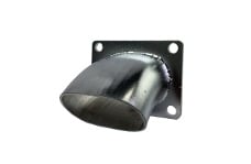Universal Granatelli Motorsports GMS Exhaust Turn Downs - Granatelli 3.0in 45 Deg Angle True Oval