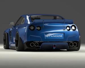 NISSAN SKYLINE GTR R35 09-16 Pandem R35 Rear Center Diffuser