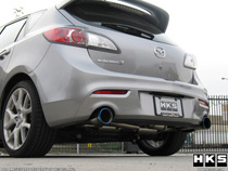 10 Mazdaspeed 3 HKS Legamax Premium Rear Section Exhaust