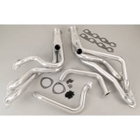 66-67 Chevrolet Chevelle Base, Ss, 66-67 Chevrolet El Camino Base, 66-67 Chevrolet Malibu Base Hooker Super Compeition Header (Metallic Ceramic Coating) (Full Length Tube 2 1/8 in. x 34 in. O.D.) (Collector Size 3.5 in. O.D.) (Collector Length 10 in.) (Port Shape Round) (Will Not Fit w/Powerglide)