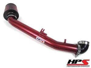 2006-2009 Pontiac Solstice 2.4L Non Turbo HPS Cold Air Intake Kit Long Ram Red 