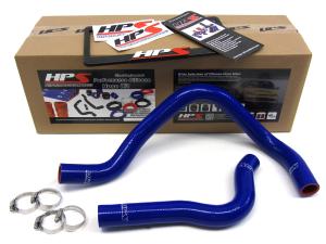 92-00 Honda Civic with B16, 99-00 Honda Civic Si  HPS Radiator Hose - (Blue)