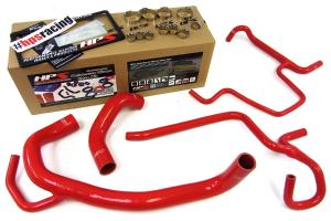 2012-2013 Chrysler 300C SRT8 6.4L V8 HPS Red Silicone Radiator Hose Kit Coolant - Red