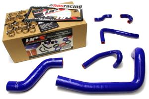 1993-1995 Mazda RX7 HPS Blue FD3S Silicone Radiator + Heater Hose Kit Coolant - Blue