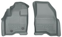15-16 Ford Explorer Husky Floor Liners - Front, Grey