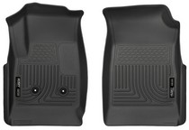 15-16 Chevrolet Colorado Crew Cab Pickup, 15-16 GMC Canyon Crew Cab Pickup Husky Floor Liners - Front, Black