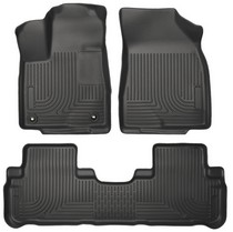 14-16 Toyota Highlander Husky Floor Liners - Front & 2nd Seat (Footwell Coverage), Black