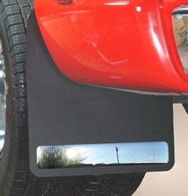 03-09 Dodge Ram DRW Husky Stainless Steel Ram Rear Dually Truck Stainless Series Mud Guards