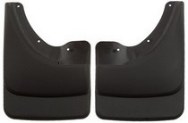 2002-2008 Dodge Ram, 2009-2010 Dodge Ram, Mega Cabs Husky Custom Molded Front Mud Guards – Black