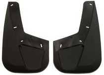 2011-2012 Ford F250 (With Fender Flares), 2011-2012 Ford F350 (With Fender Flares) Husky Custom Molded Front Mud Guards – Black (With Fender Flares)