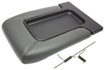 99-06 GMC Sierra / Yukon XL In Pro Car Wear Console Lid - Dark Pewter, Front Center