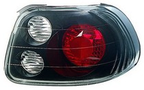 93-97 Honda Del Sol In Pro Car Wear Tail Lamps, Crystal Eyes - Set - Bermuda Black