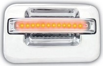 04-08 Ford F150 LD, 04-08 Ford F250 LD In Pro Car Wear LED Door Handle, Rear, Chrome (2ps/set) - Amber LED/Clear Lens - No Key Hole