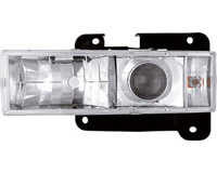 88-99 Chevy PU / CK, 88-99 GMC Truck, 92-99 Chevy Blazer / Suburban, 92-99 GMC Yukon In Pro Car Wear Headlights - Crystal Eye Projector (Clear)