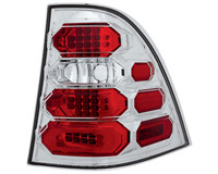 98-04 Mercedes ML Class In Pro Car Wear Tail Lights - L.E.D. (Crystal Clear)