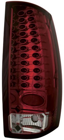 07-10 GMC Yukon Denali / XL Denali Except Hybrid, 07-10 GMC Yukon / Yukon XL Except Hybrid In Pro Car Wear Tail Lamps, LED - Set - Ruby Red