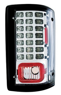 00-05 Ford Excursion, 95-09 Ford Econoline In Pro Car Wear Tail Lamps, LED - Set - Crystal Clear