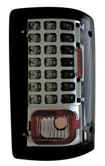 00-05 Ford Excursion, 95-09 Ford Econoline In Pro Car Wear Tail Lamps, LED - Set - Platinum Smoke