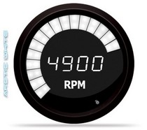 All Vehicles (Universal) Intellitronix LED Digital/Bargraph Memory Tachometer - White