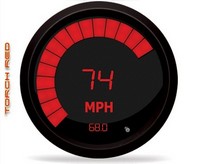 All Vehicles (Universal) Intellitronix LED Digital/Bargraph Memory Speedometer - Red