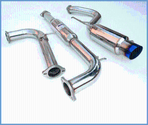 00-05 Mitsubishi Eclipse V6 Invidia N1 Single Layer Titanium Tip Cat-Back (Pipe Size: 2.756