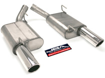 05-10 Mustang GT 4.6L 3V, 07-10 GT500 5.4L JBA Dual Rear Exit Axle-Back w/ 3.5 Dual Wal Tip Exhaust System