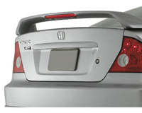 01-05 Honda Civic Coupe JSP Paintable Wings - OEM w/ LED