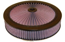 Universal K&N X-Stream Top Filter - X-Stream Top Filter X-Stream 5.125in Flange 14x3.12in Height 0.875in Drop Base