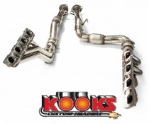06-12 Jeep Grand Cherokee SRT8 Kook's Longtube Headers System With 02 Extension Kit - Stainless Steel - 1 7/8