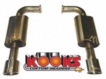 09-12 Cadilliac CTS-V. 6.2L/ LS9 Kook's Axle-Back Exhaust - Stainless Steel - 2 1/2