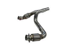 2023 Cadillac Escalade, 2024 Cadillac Escalade, 2025 Cadillac Escalade, 2026 Cadillac Escalade Kooks Custom Headers KSH Cat Conn Pipes - Kooks 2023+ Cadillac Escalade V 3in H.O. GREEN Catted Conn. Pipes (Req. Kooks Headers)