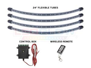 All Full Size Trucks (Universal), All Light Trucks (Universal), All Modern Muscle Cars (Universal), All Sport Compact Cars (Universal), All SUVs (Universal) LEDGlow Flexible LED Wheel Well Kit (Orange)