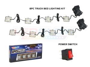 All Trucks (Universal) LEDGlow LED Truck Bed Lighting Kit (8-Piece)