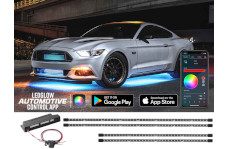 Universal LEDGlow Bluetooth Million Color LED Car Underbody Lighting Kit with Smartphone Control 