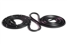 1973-1974 Buick Apollo 1973-1974 Chevrolet Nova 1973-1974 Oldsmobile Omega 1973-1974 Pontiac Ventura 1971-1974 Pontiac Ventura 1969 Chevrolet Chevy II 1969-1974 Chevrolet Nova 1968 Chevrolet Chevy II Rear Molded Door Seals, with Clips. For 4-door sedan