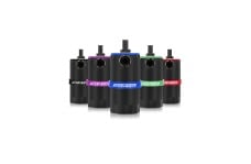 Universal Mishimoto MM Baffled Oil Catch - Univ - Universal Baffled Oil Catch Can - Red