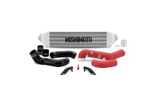 2023 Honda Civic, 2024 Honda Civic, 2024 Acura Integra, 2025 Honda Civic, 2025 Acura Integra, 2026 Honda Civic, 2026 Acura Integra Mishimoto MM Intercoolers - Kits - Type-R Intercooler Kit w/Pipes - Silver Intercooler/Red Pipes