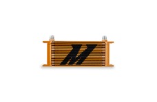 Universal Mishimoto MM Oil Cooler - Univ - Universal 16-Row Oil Cooler Gold