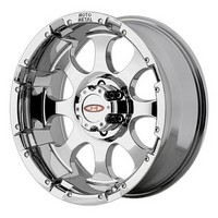 02-09 Avalanche Lifted (8 lug), 92-09 Suburban Lifted (8 lug), 88-09 Silverado Lifted (8 lug), 00-09 H2, 71-87 Pickup 4WD 3/4 Ton, 94-09 Ram 2500 4WD Lifted Moto Metal Mo955 Chrome
