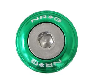 Universal (Can Work on All Vehicles) NRG Fender Washer Kit - Green, Rivets For Plastic