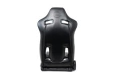 Universal NRG Seats - Pair - Reclinable Sport Seats (Pair) The Arrow Black Vinyl w/ Pressed NRG logo w/ Black Stitch