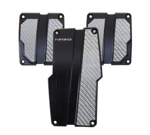 All Jeeps (Universal), All Vehicles (Universal) NRG Innovations MT Brushed Aluminum Sport Pedals (Black w/ Silver Carbon)