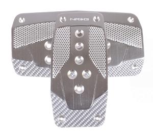 All Jeeps (Universal), All Vehicles (Universal) NRG Innovations AT Aluminum Sport Pedals (Gun Metal w/ Silver Carbon)