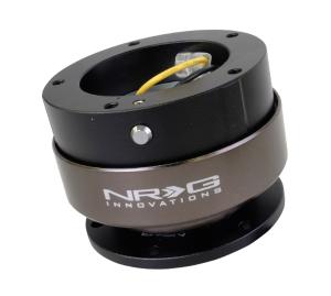 All Jeeps (Universal), All Vehicles (Universal) NRG Innovations Gen 2.0/2.5, 6 Hole Base, 5 Hole Top, Quick Release Kit (Black/Black Ring)