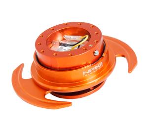 All Jeeps (Universal), All Vehicles (Universal) NRG Innovations Gen 3.0 Quick Release Kit w/ Handles (Orange Body/Orange Ring)